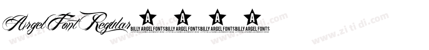 Argel Font Regular字体转换